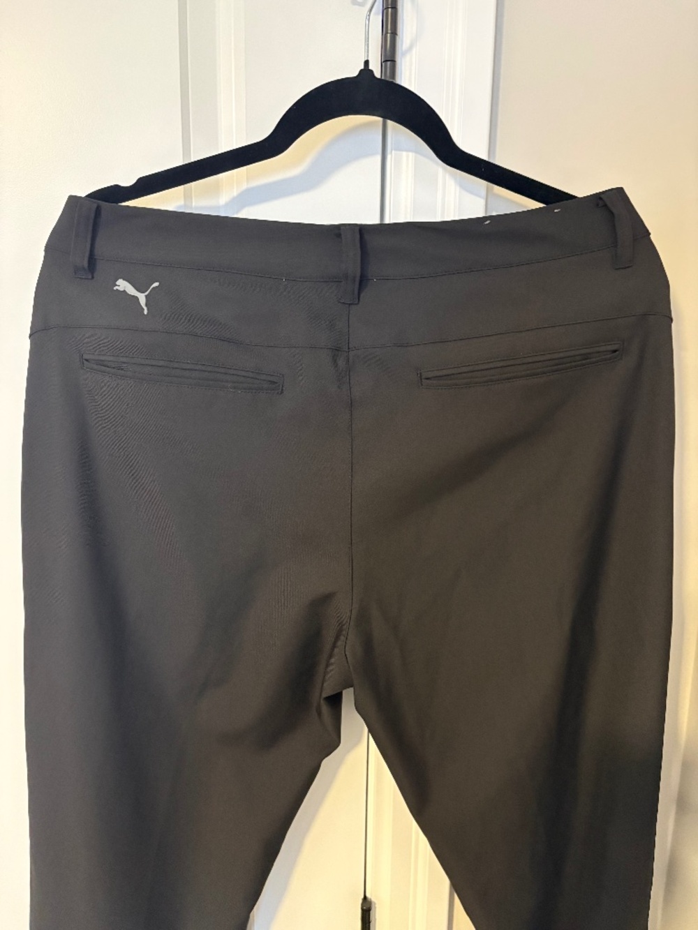 Black Slim Fit Puma Men’s Golf Pants W33